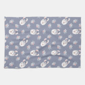 ラマ及び花模様 キッチンタオル (横)