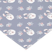 ラマ及び花模様 ショートテーブルランナー (コーナー)