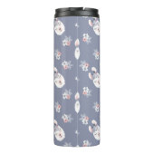 ラマ及び花模様 タンブラー (裏面)