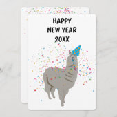 ラマ合宿 – アニマルズホリディニューイヤーカード シーズンカード (正面/裏面)