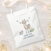 ラマ子供の誕生日パーティー フェイバーバッグ (クリップ留めされた状態)