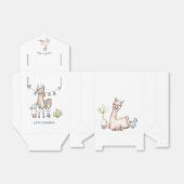 ラマ子供の誕生日パーティー フェイバーボックス (折り畳みなし)