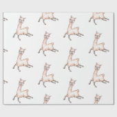 ラマ子供の誕生日パーティー ラッピングペーパー (フラット)