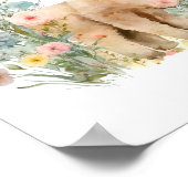 ラマ子供部屋デコールキッズウォールアートガールウォーター色 ポスター (角)