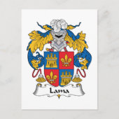 ラマ家紋 ポストカード (正面)