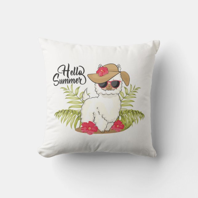 ラマ屋外枕 アウトドアクッション (正面)