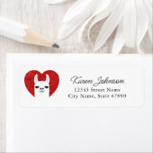 ラマ差出人住所ラベル ラベル (インサイチュ)