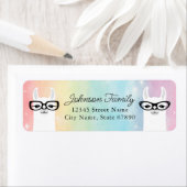 ラマ差出人住所ラベル ラベル (インサイチュ)