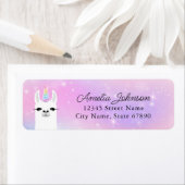 ラマ差出人住所ラベル ラベル (インサイチュ)