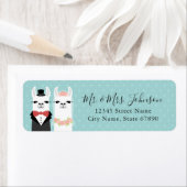 ラマ差出人住所ラベル ラベル (インサイチュ)