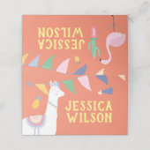 ラマ座席表、メキシコパーティー プレイスカード (外部開封)