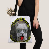 ラマ引用文スタイル トートバッグ (クローズアップ)