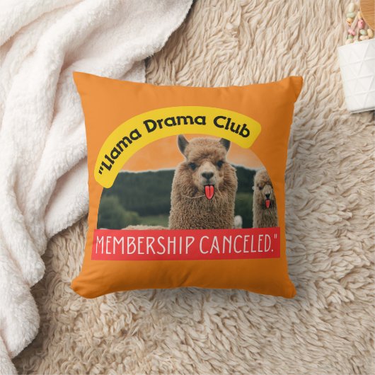 ラマ引用文 クッション (ブランケット)