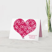 ラマ愛バレンタインデーのハートのdoubeのラマ シーズンカード (裏面)