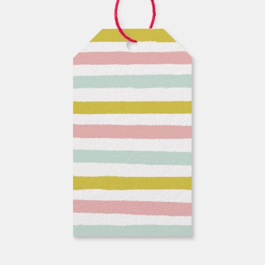 ラマ感謝していマかわいい赤ちゃんシャワーのお願い ギフトタグ (裏面)