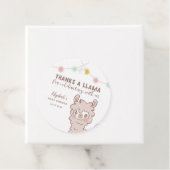 ラマ感謝していマの可愛い赤ちゃんシャワー フェイバータグ (インサイチュ)