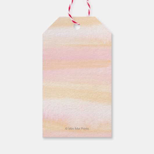 ラマ感謝していユーメッセージカード ギフトタグ (裏面)