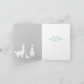 ラマ新生児おめでとう シーズンカード (内部)