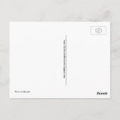 ラマ族の動物のおもしろい葉書。交差の後 ポストカード (裏面)