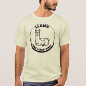 ラマ昼寝ウィズダム Tシャツ (正面)