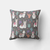 ラマ模様装飾用クッション クッション (裏面)