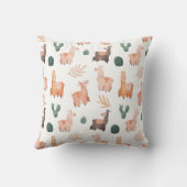 ラマ模様装飾用クッション クッション (裏面)