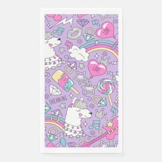 ラマ模様1 (正面)