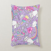 ラマ模様1 アクセントクッション (正面(垂直))