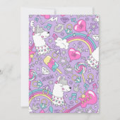 ラマ模様1 サンキューカード (正面)