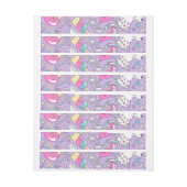 ラマ模様1 ラップアラウンドラベル (シート)