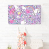 ラマ模様1 横断幕 (インサイチュ)