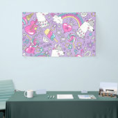 ラマ模様1 横断幕 (トレードショー)