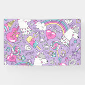 ラマ模様1 横断幕 (横)