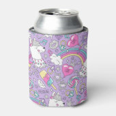 ラマ模様1 缶クーラー (缶正面)