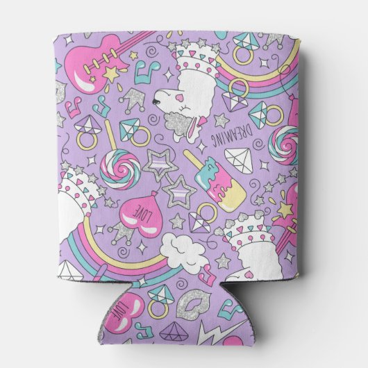 ラマ模様1 缶クーラー (裏面)