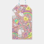 ラマ模様3 ギフトタグ (裏面)