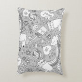 ラマ模様4 アクセントクッション (裏面(縦))