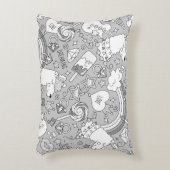 ラマ模様4 アクセントクッション (正面(垂直))