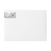 ラマ模様4 ラップアラウンドラベル (正面)