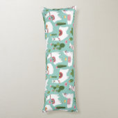 ラマ模様 ボディピロー (裏面 (縦))