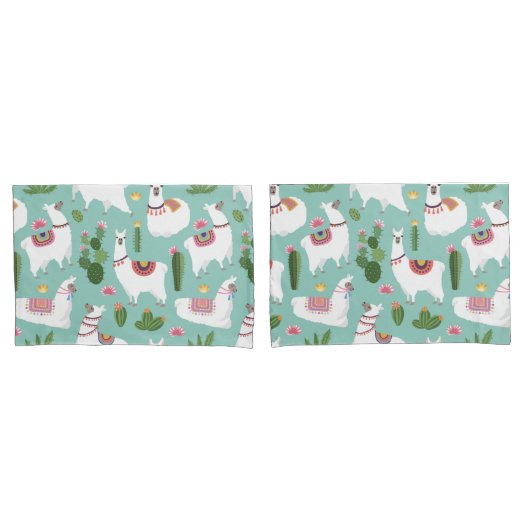 ラマ模様 枕カバー (フロントセット)