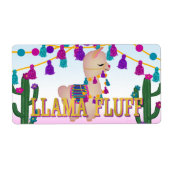 ラマ毛羽 | Topperバッグの扱い ラベル (正面)
