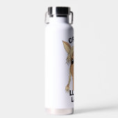 ラマ熱狂するレディ ウォーターボトル (正面)