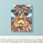 ラマ王 キャンバスプリント (インサイチュ (ウッドフロア))