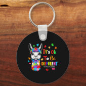 ラマ自閉症の意識違う男の子でいい キーホルダー (正面)