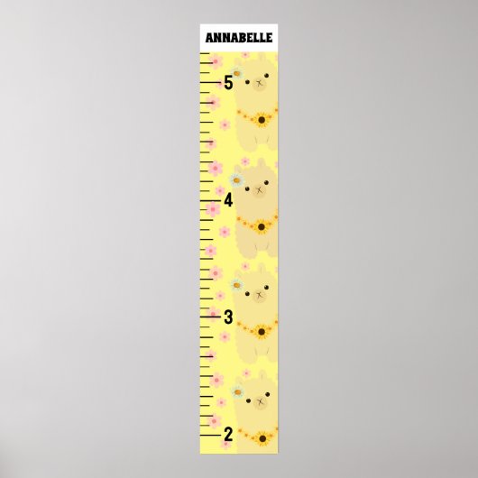 ラマ花力成長図 ポスター (正面)