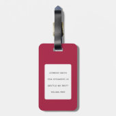 ラマ荷物タグ ラゲッジタグ (裏面縦)