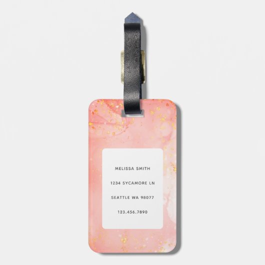 ラマ荷物タグ ラゲッジタグ (裏面縦)