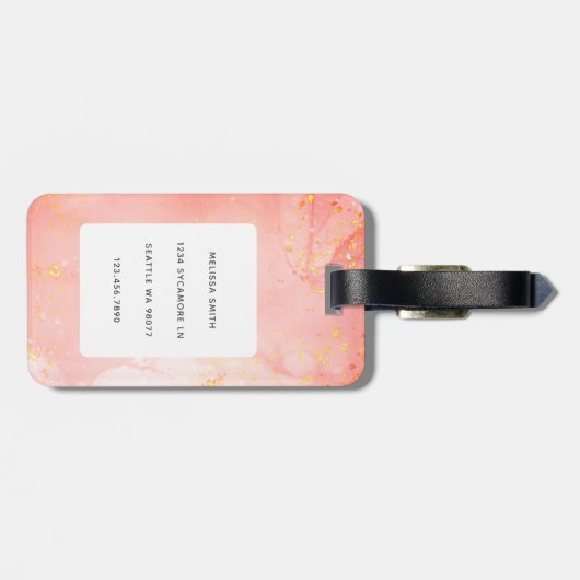 ラマ荷物タグ ラゲッジタグ (裏面横)