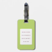 ラマ荷物タグ ラゲッジタグ (裏面縦)